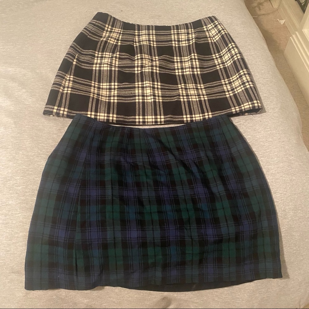 Jill Stuart plaid skirts - bundle of 2